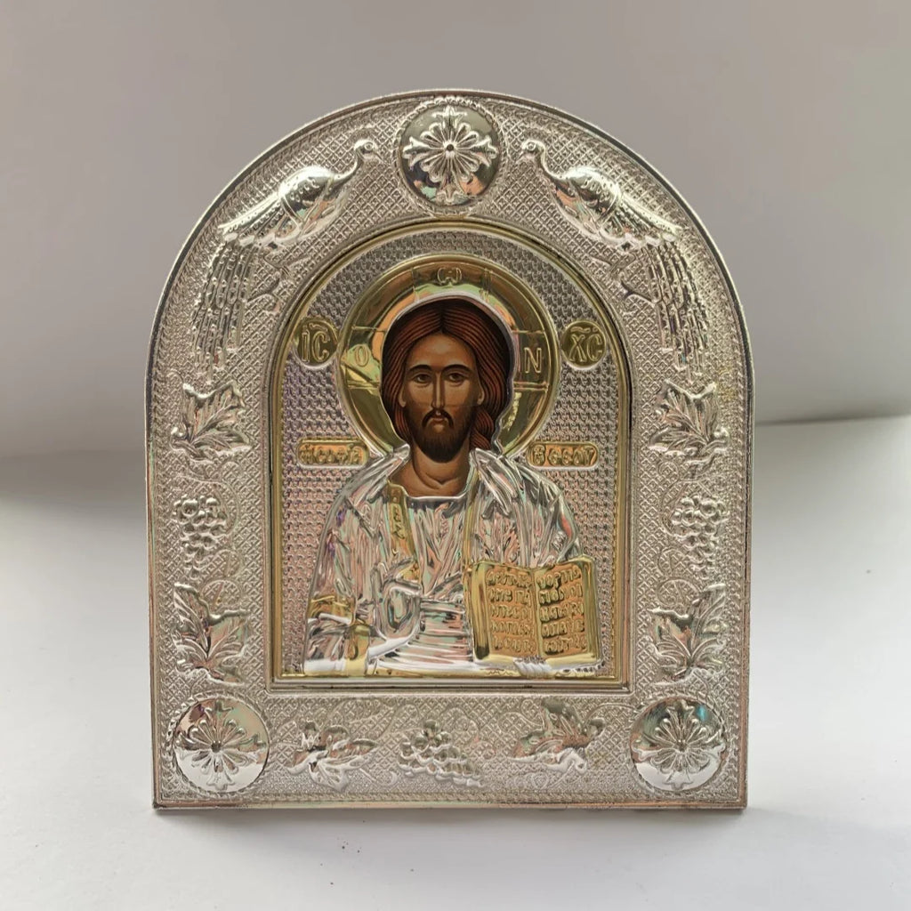 Metal Icon of the Theotokos and Christ