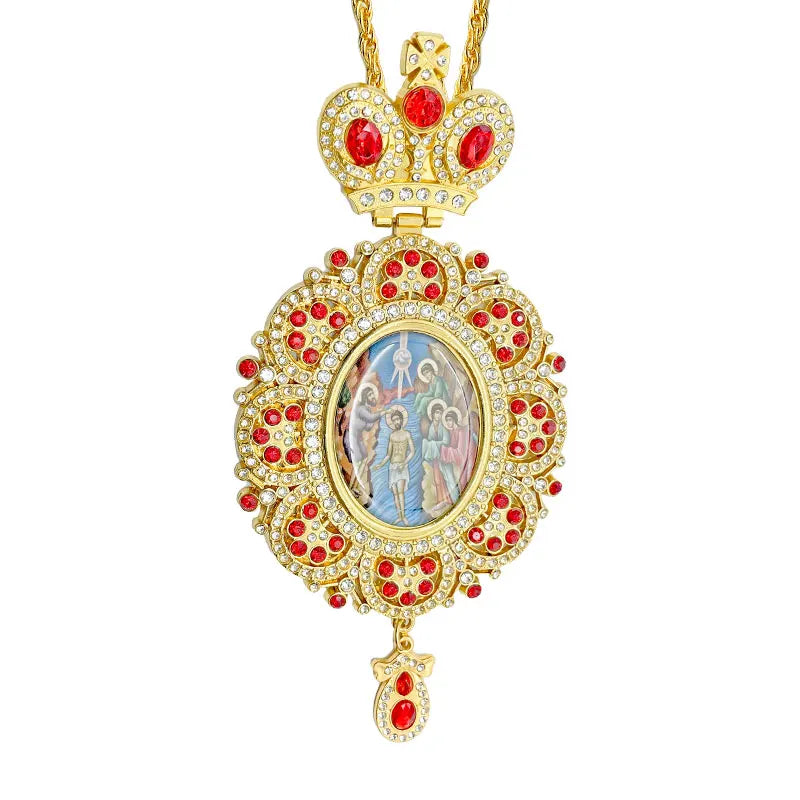 Orthodox Engolpion of the Baptism of Jesus Christ