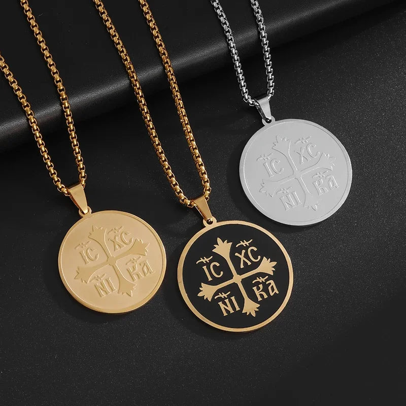 IC XC NIKA Stainless Steel Necklace