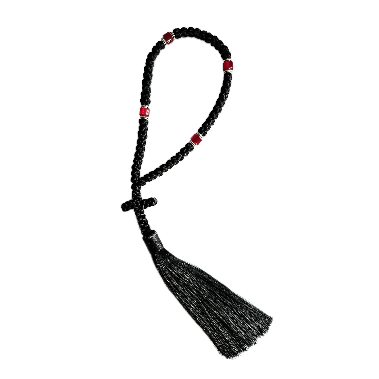 Handmade 50 knot Black Prayer Rope