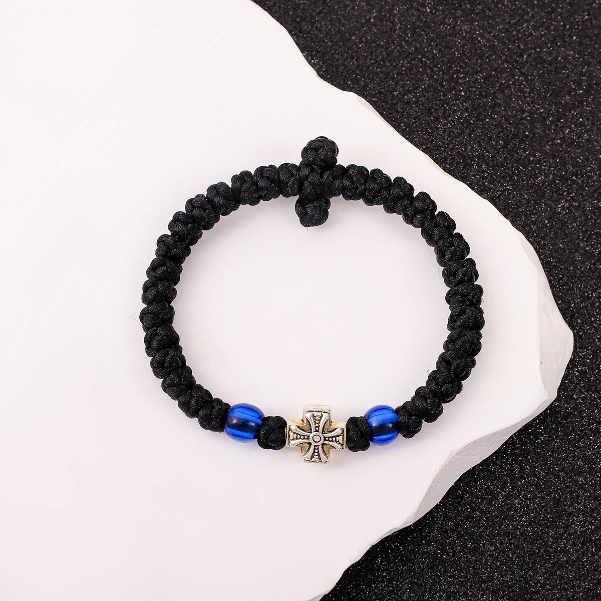 Woven Orthodox Cross Bracelet