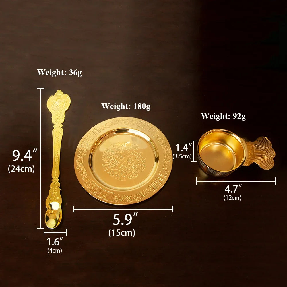 Classic Gold Chalice Accessories Set