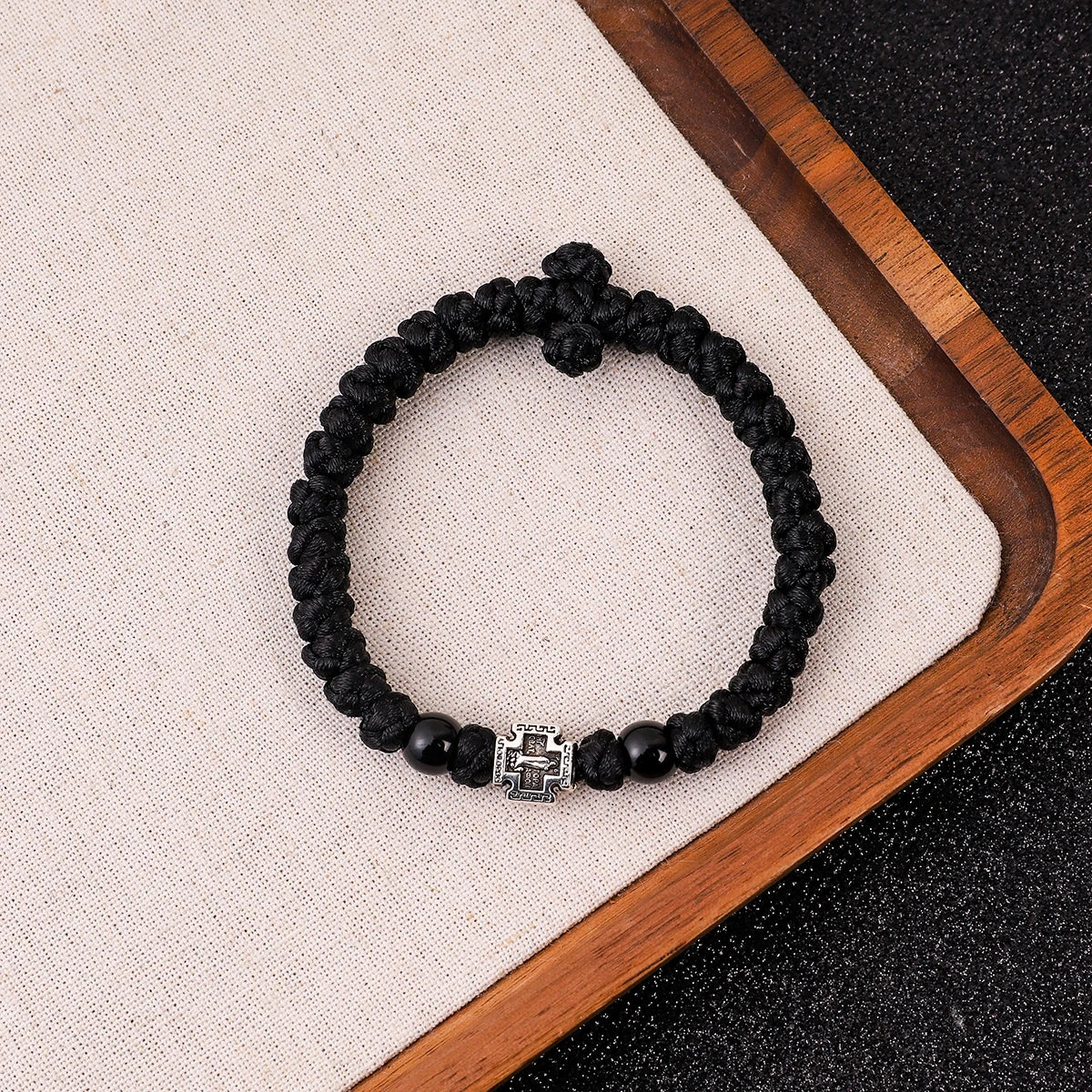Woven Orthodox Cross Bracelet
