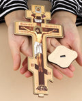 Wooden Cross with Base