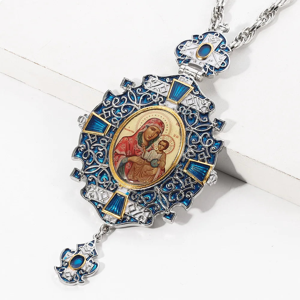 Silver and Blue Engolpion