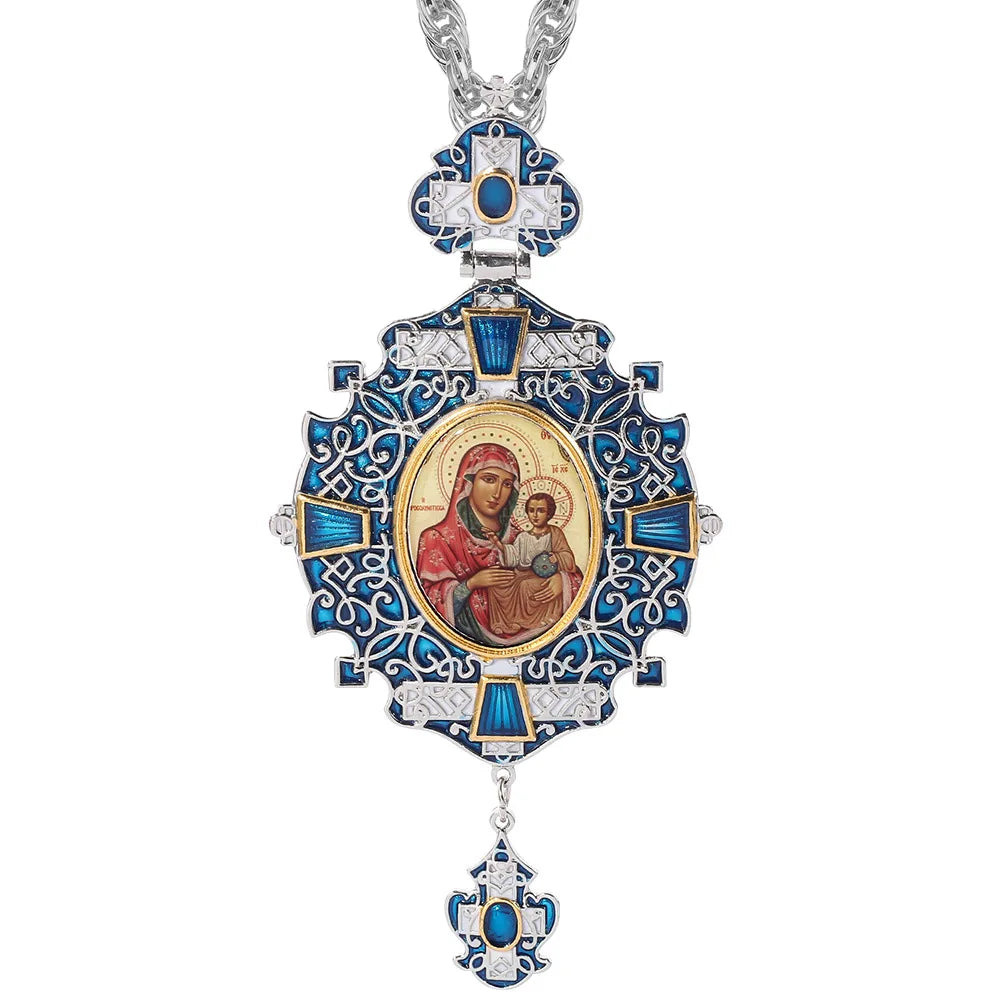 Engolpion with the image of the Theotokos with the Christ Child