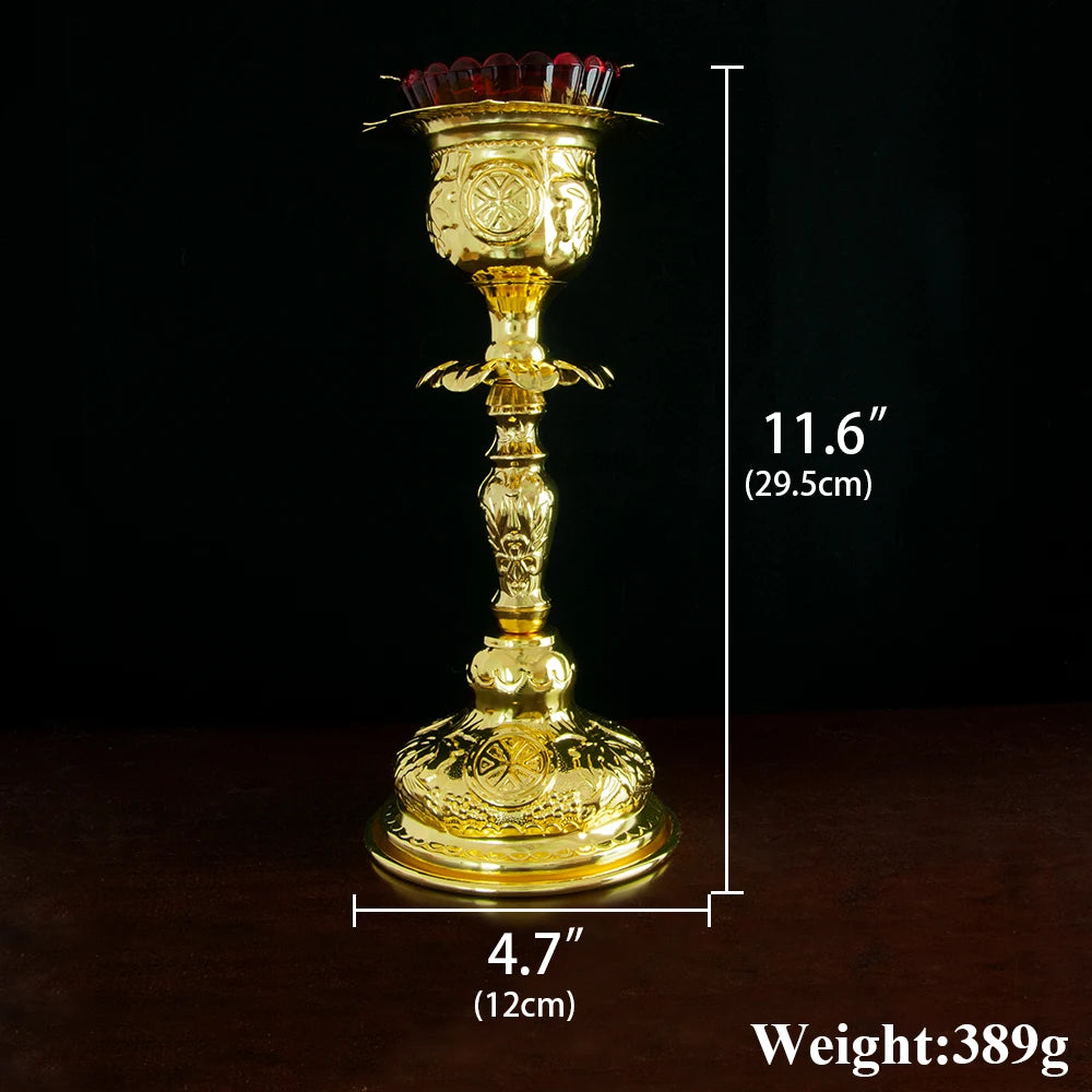 Gold Plain Vigil Lamp