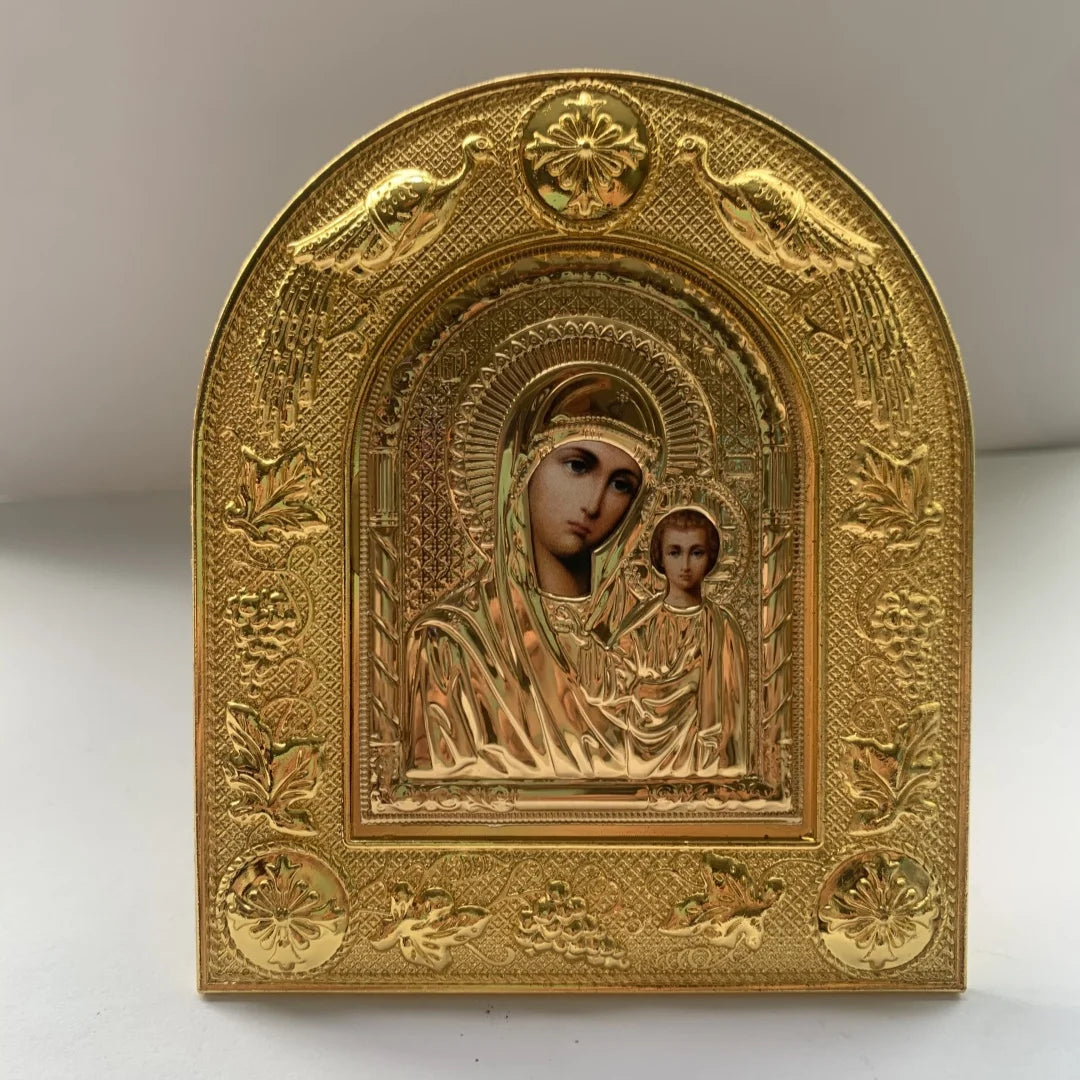 Metal Icon of the Theotokos and Christ