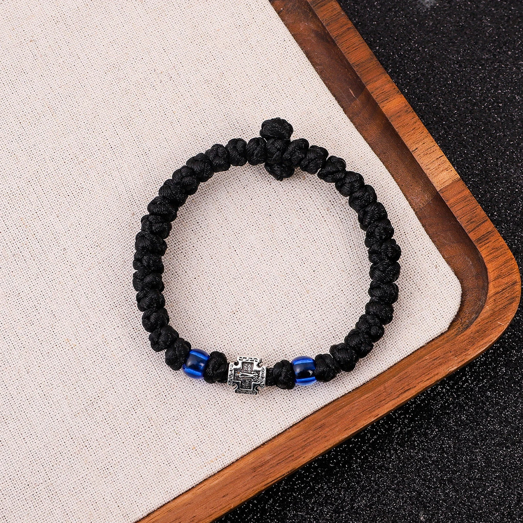 Woven Orthodox Cross Bracelet
