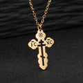 Stainless Steel Orthodox Cross