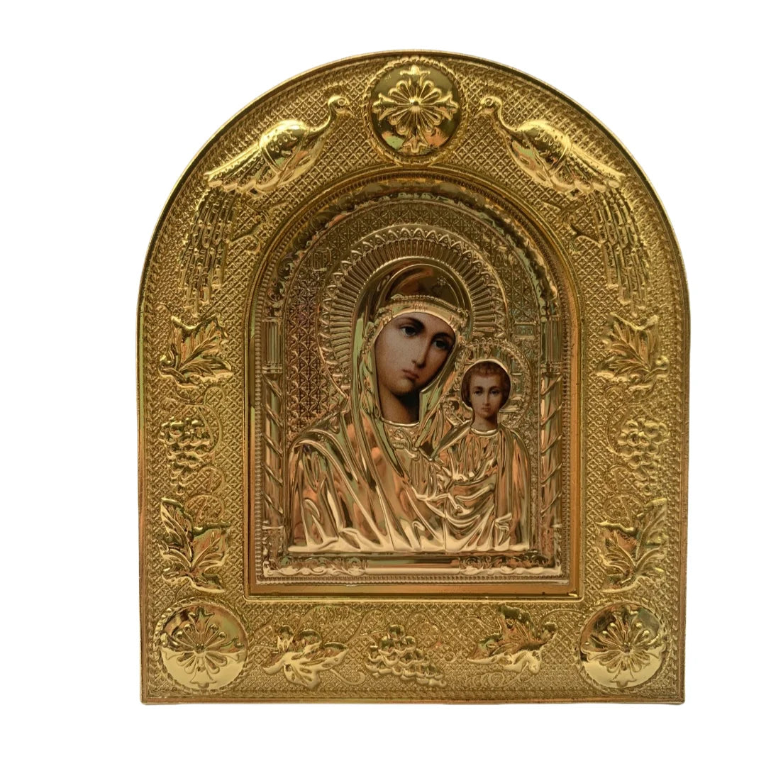 Metal Icon of the Theotokos and Christ