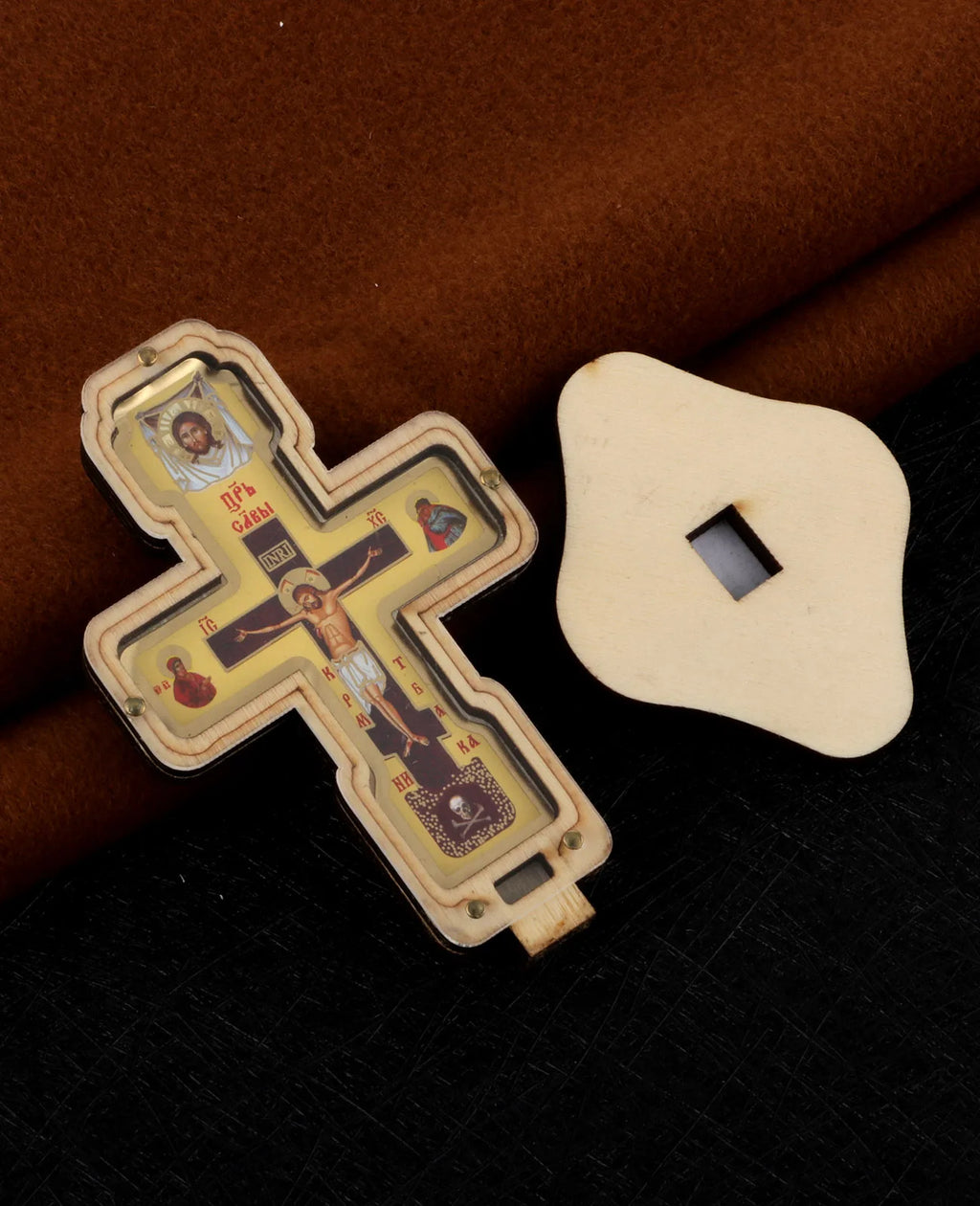 Wooden Crucifix with Base