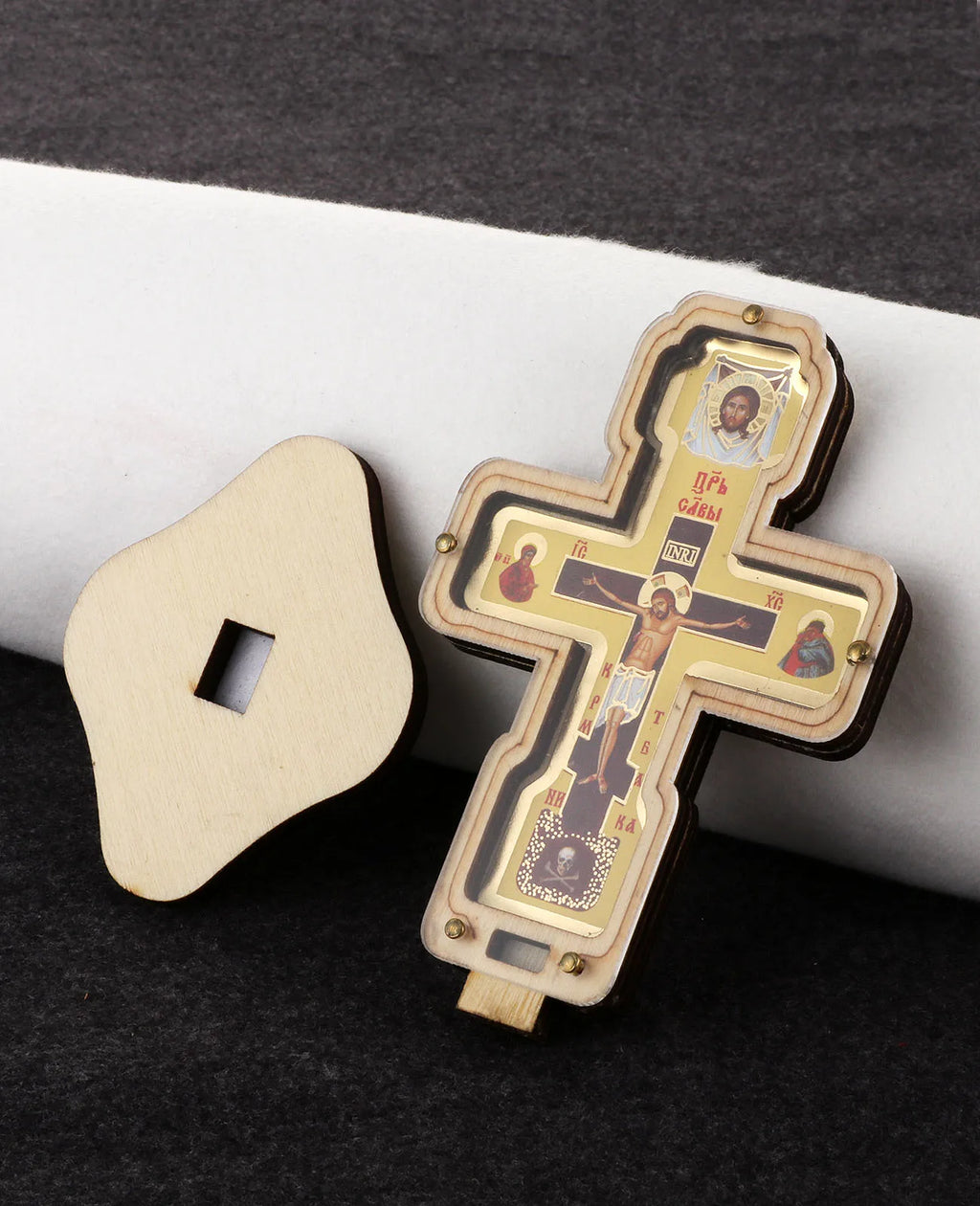 Wooden Crucifix with Base