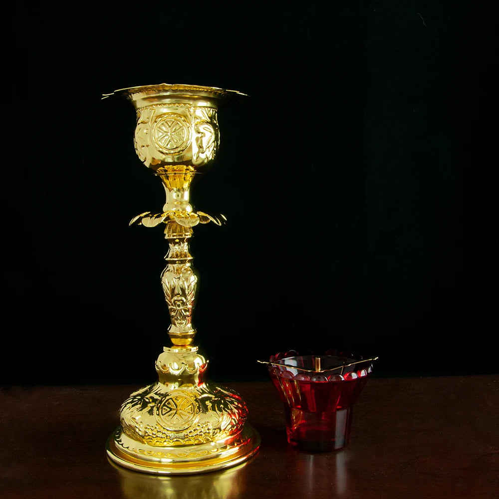 Gold Plain Vigil Lamp