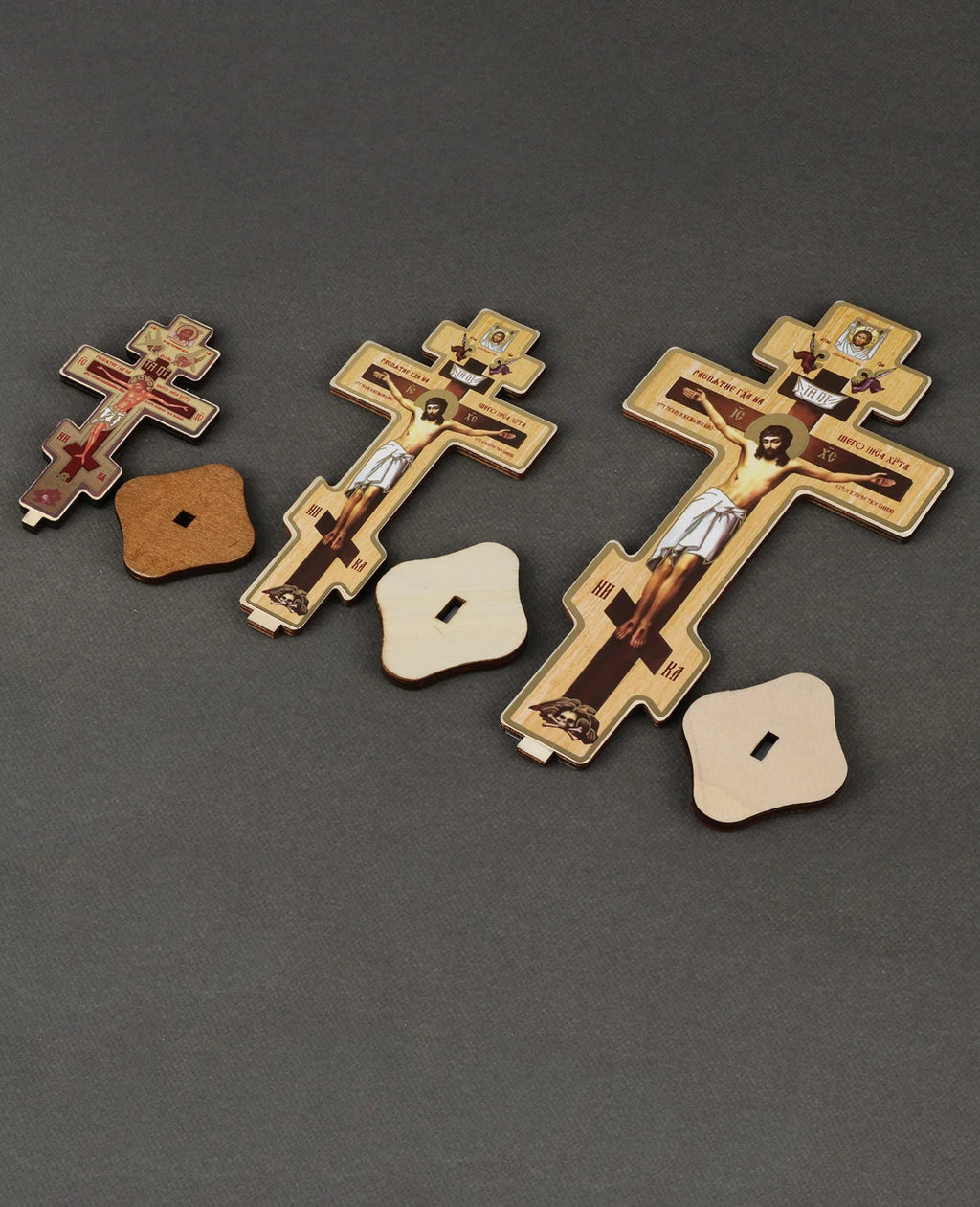 Wooden Cross with Base