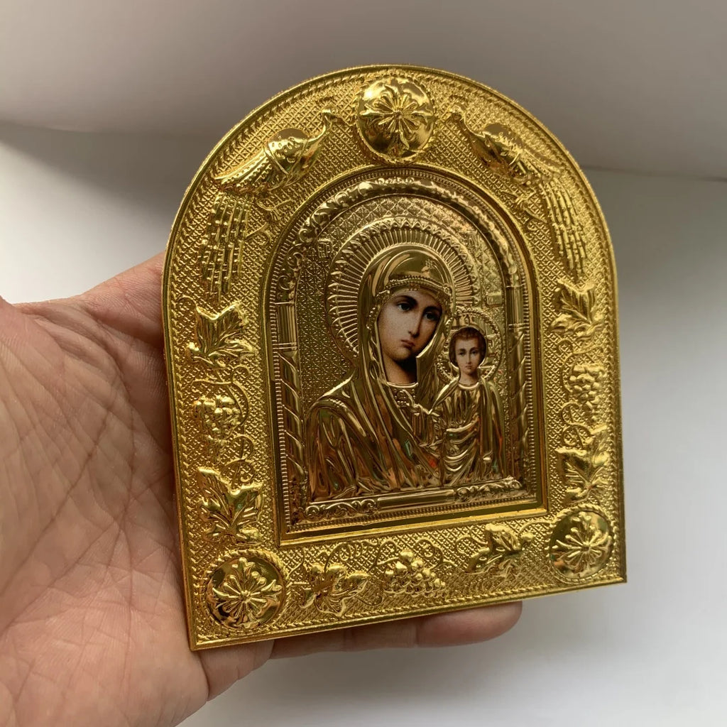 Metal Icon of the Theotokos and Christ