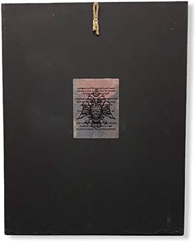 Handmade Greek Christian Orthodox Wood-Metallic Icon of Crucifixion of Jesus Christ (24 X 19Cm or 9.4 X 7.5 In) Solid Wood